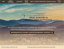 Tablet Screenshot of hackettstownoralsurgery.com